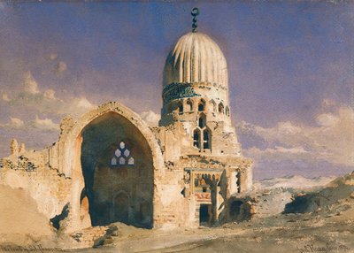 O túmulo de Sit Chavann, 1874 de Carl Haag