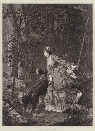 A clareira da floresta de Carl Heinrich Hoff