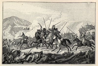Captura do general Vandamme na Batalha de Kulm em 30 de agosto de 1813. de Carl Heinrich Rahl