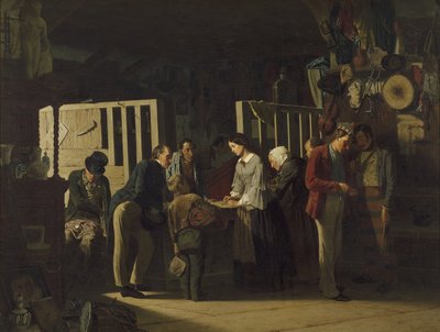 A Loja de Penhores II, 1859 de Carl Hendrik d Unker