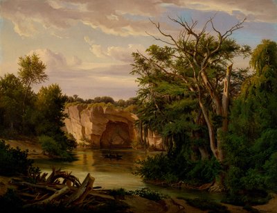 Paisagem do país Hill, 1862 de Carl Hermann Frederick Lungkwitz