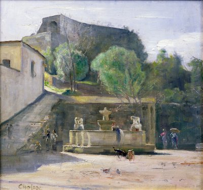 Na fonte, Itália de Carl Holsoe