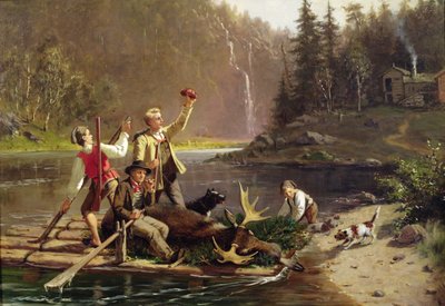 Caçadores em Oyster Valley de Carl Julius Lorck