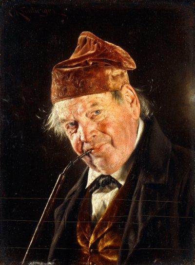 Um homem com um cachimbo, de Carl Kronberger