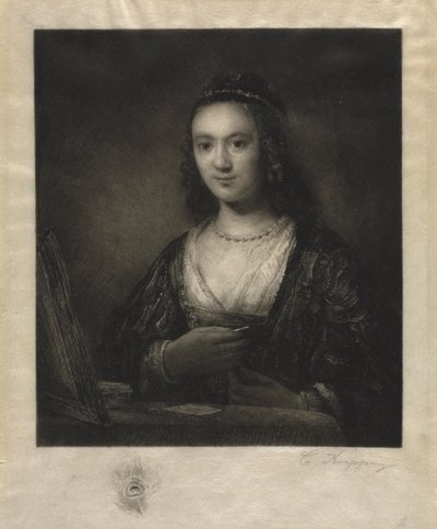 Retrato de uma mulher de Carl Köpping