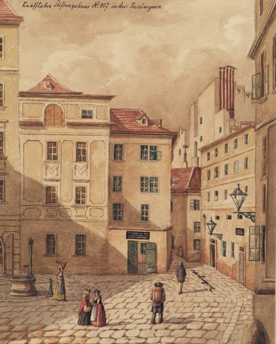 A Casa da Fundação Knaffel em Jacobergasse No. 807 em Viena de Carl L. Wiesböck