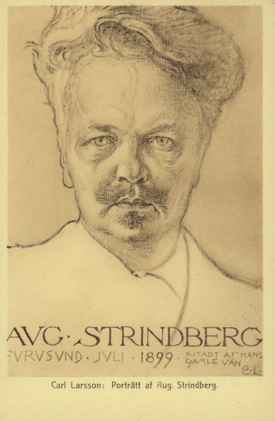 August Strindberg (1849-1912), dramaturgo, romancista, poeta e artista sueco, 1899 de Carl Larsson