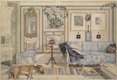 Cosy Corner, da série &39;A Home&39;, c.1895 (aquarela sobre papel) de Carl Larsson