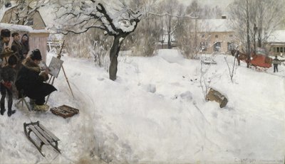 Pintor ao ar livre de Carl Larsson