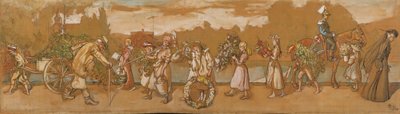 Lá fora sopra o vento de verão de Carl Larsson