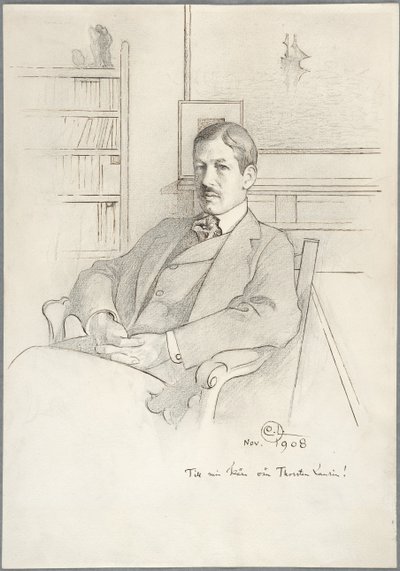 Retrato de Thorsten Laurin de Carl Larsson
