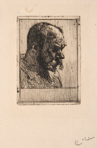 Autorretrato com blusa de pintor de Carl Larsson