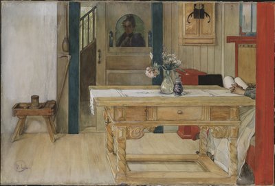 Descanso dominical de Carl Larsson
