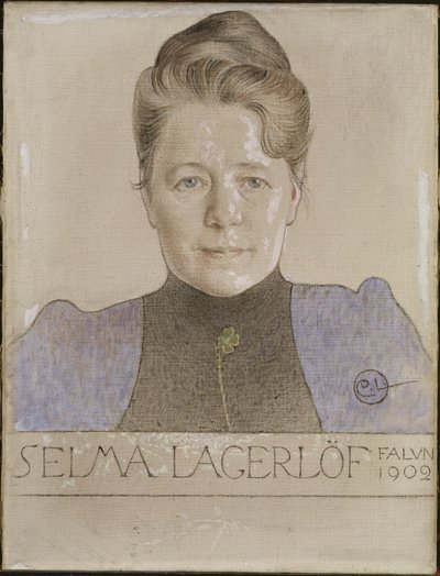 A escritora Selma Lagerlöf de Carl Larsson