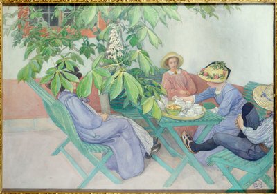 Sob o castanheiro, 1912 de Carl Larsson