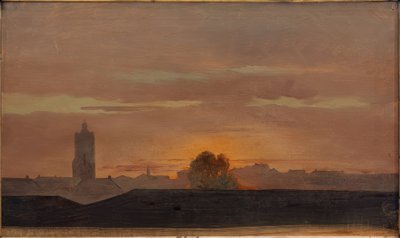 Darmstadt, vista do Schlossatelier de Carl Ludwig Seeger
