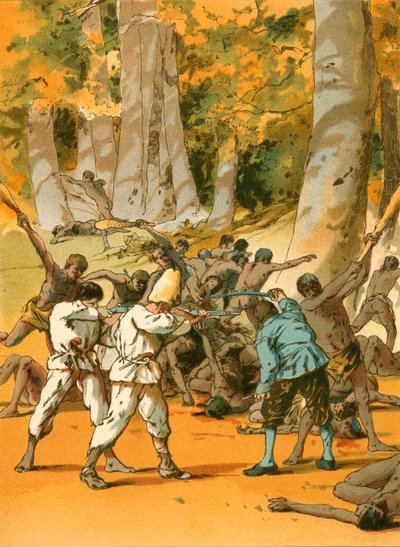 Um conflito sanguinário para Robinson Crusoe de Carl Marr