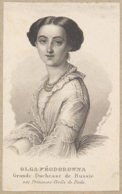 Olga Feodorovna, grã-duquesa da Rússia de Carl Mayer