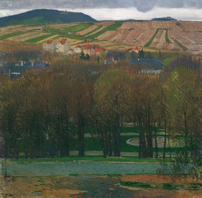 Vista do Nußberg de Heiligenstadt de Carl Moll