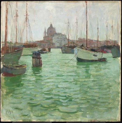 Santa Marie della Salute (óleo no painel) de Carl Moll