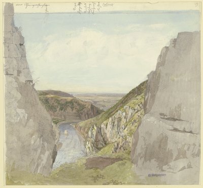 Vista do Rheingrafenstein sobre o vale do Nahe de Carl Morgenstern