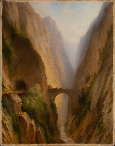A Via Mala nos Grisões de Carl Morgenstern