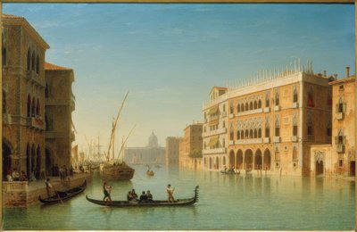 Veneza, Grande Canal - Pintura de Carl Morgenstern de Carl Morgenstern
