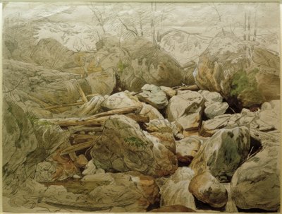 Cachoeira entre pedregulhos de Carl Morgenstern