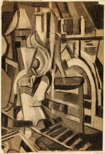 Abstrato - Figura sentada de Carl Newman