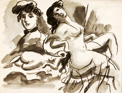 Composição de três mulheres de Carl Newman