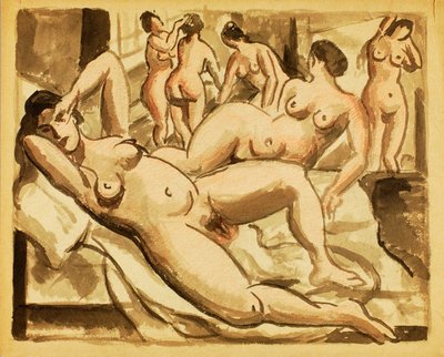Grupo de seis nus femininos de Carl Newman