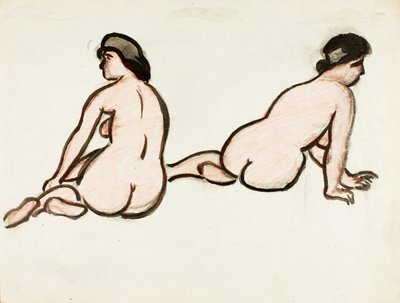 Grupo de dois nus femininos de Carl Newman