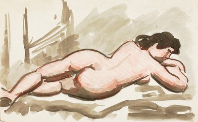 Nu feminino reclinado de Carl Newman