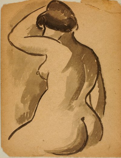Nu feminino sentado de Carl Newman