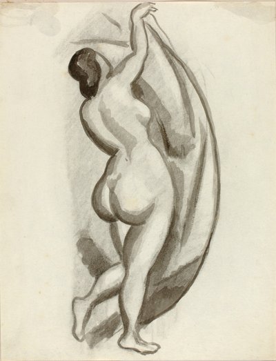 Nu feminino em pé de Carl Newman