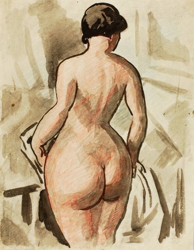 Nu feminino em pé de Carl Newman