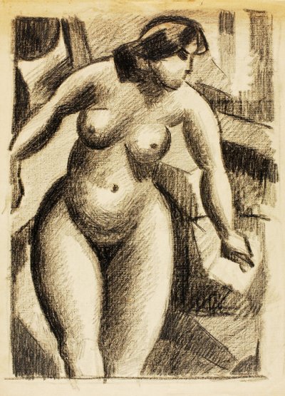 Nu feminino em pé de Carl Newman