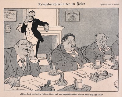 Kriegsberichterstatter im Felde: Correspondentes de guerra no terreno