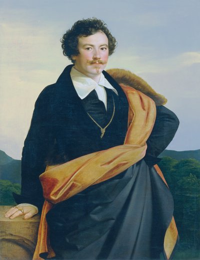 auto-retrato de Carl Peter Goebel d. Ä.