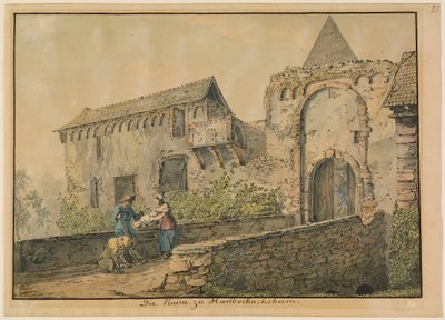 Ruínas do castelo de Tiefburg em Handschuhsheim de Carl Philipp Fohr