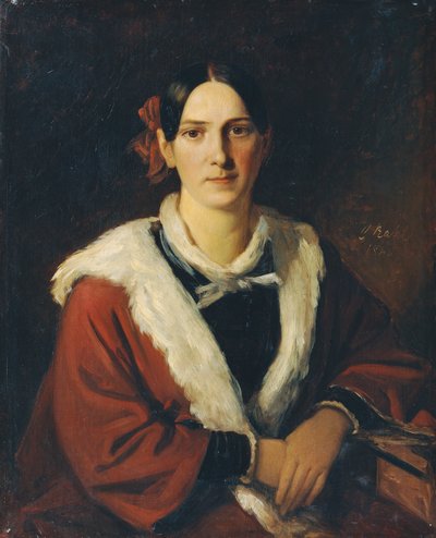Luise von Schwind, a esposa do pintor Moritz von Schwind de Carl Rahl