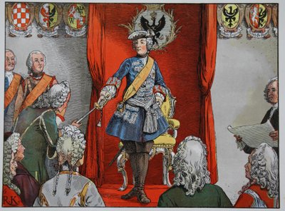 Homenagem das propriedades da Silésia, 17 de novembro de 1741 de Carl Röchling