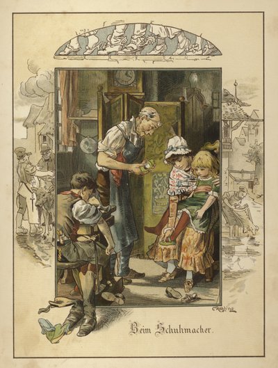 No sapateiro (cor litho) de Carl Rohling