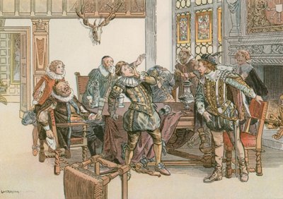 John Sigismund em conflito com o Conde Palatino de Neuburg em 1613 de Carl Rohling