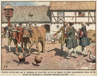 Príncipe Herdeiro Frederico da Prússia estudando agricultura de Carl Röchling