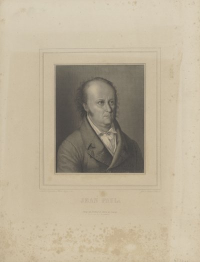 Retrato do escritor Jean Paul 1763-1825, c. 1830-1840. de Carl Schleich