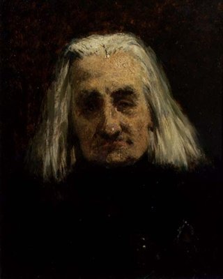 Retrato de Franz Liszt (1811-1886) (óleo sobre tela) de Carl Schlosser