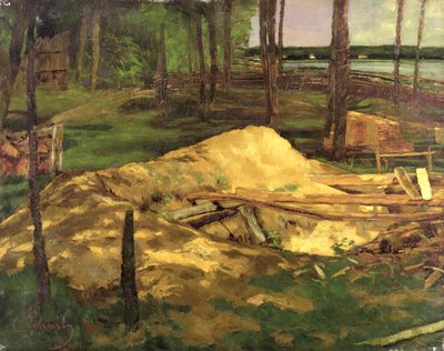 Poço De Serragem, 1876 de Carl Schuch