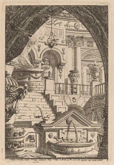 Fantasia de um templo antigo de Carl Schütz