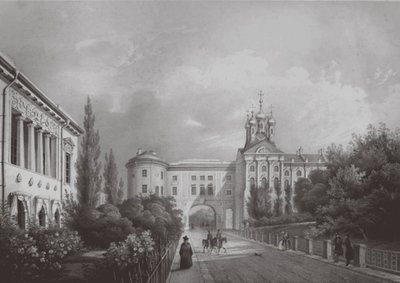 O Liceu Imperial em Tsarskoye Selo, década de 1850 de Carl Schulz